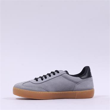 Victoria Berlin T Toe Gumsole Trainer - Grey Suede